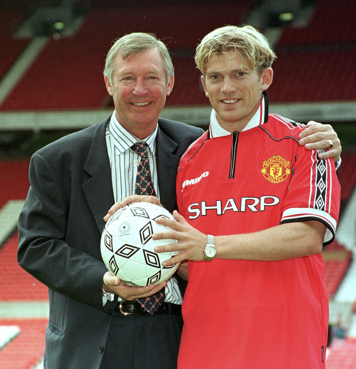 Sir Alex Ferguson & Jesper Blomqvist 1998