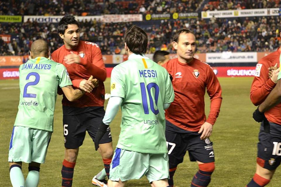 جواد نکونام در تیم اوساسونا اسپانیا در دیدار مقابل بارسلونا (فصل 12-2011)