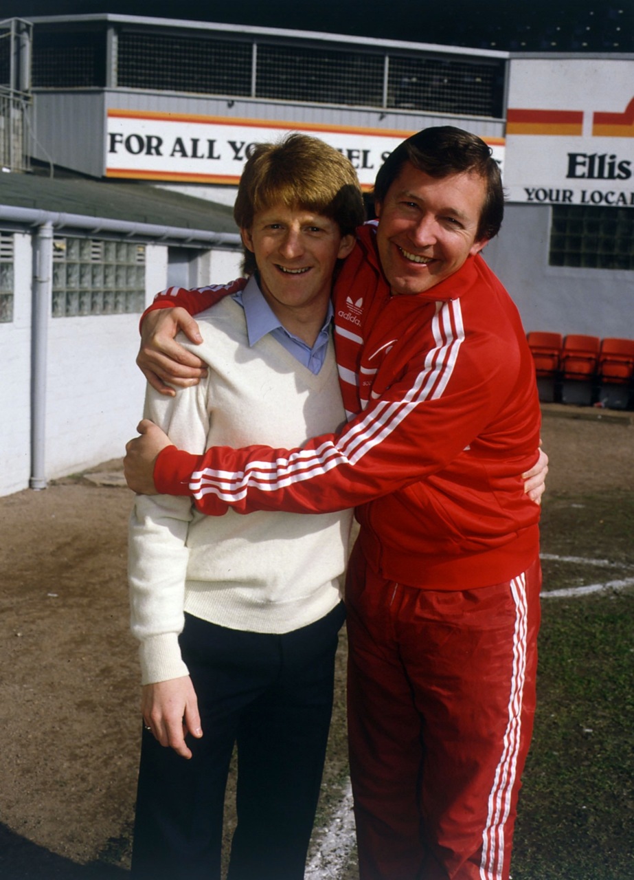 Alex Ferguson and Gordon Strachan, 1985