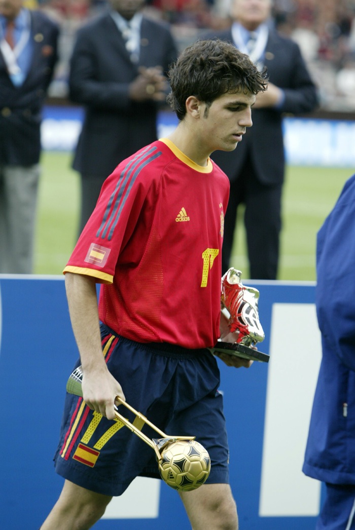 فرانسسک فابرگاس 16 ساله (سال 2003 در تیم زیر 17 ساله های اسپانیا) - Cesc Fabregas