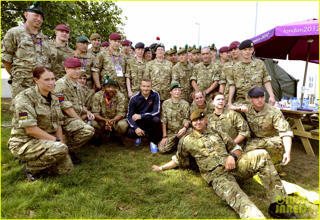 David Beckham Boys Meet Greet Olympic Guards