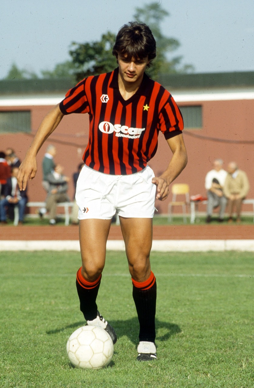 پائولو مالدینی 17 ساله (سال 1985 در تیم میلان) - Paolo Maldini