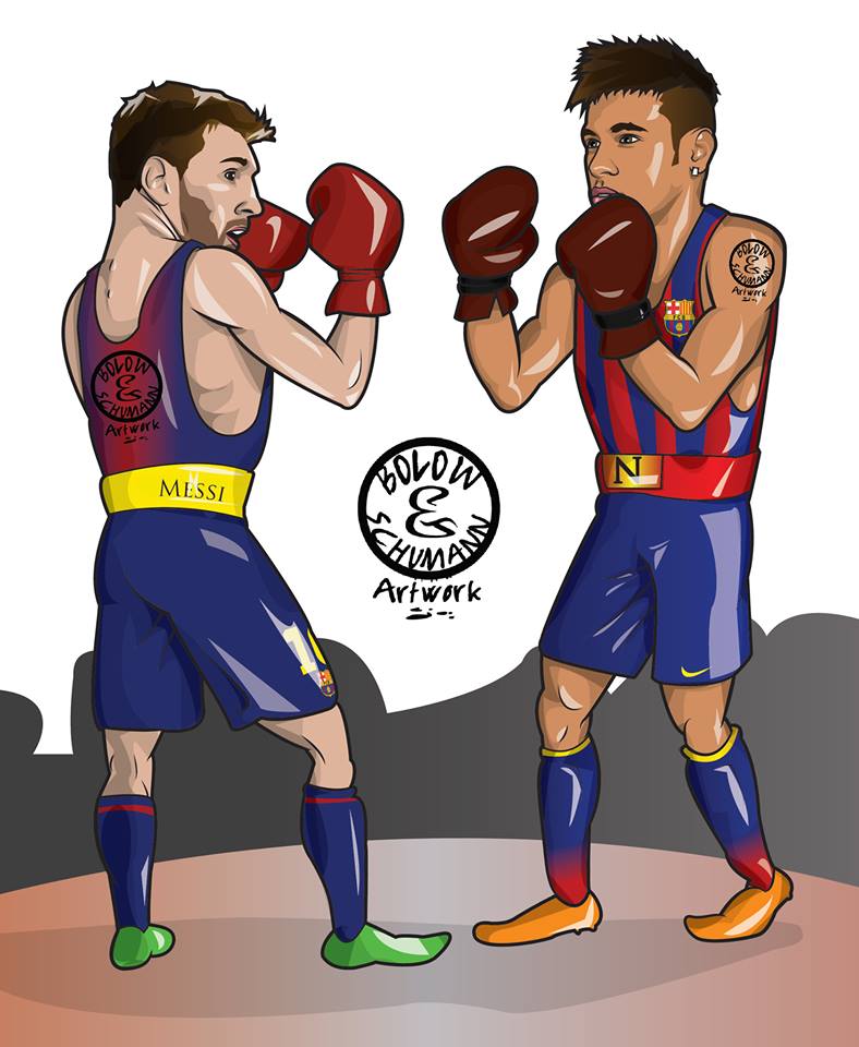 رقابت مسی و نیمار در بارسلونا