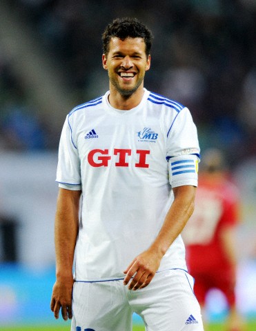 Michael Ballack is pictured during Michael Ballack's farewell match at Red Bull Arena in Leipzig, Germany, 05 June 2013