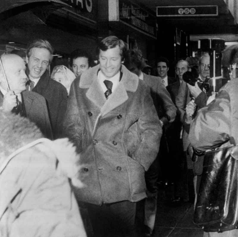 November 1978 Fergie in Glasgow making history as the first football manager to take his sacking to an industrial tribunal claiming unfair dismissal