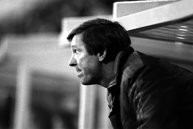 November 1986 In the dugout early in his Man Utd career