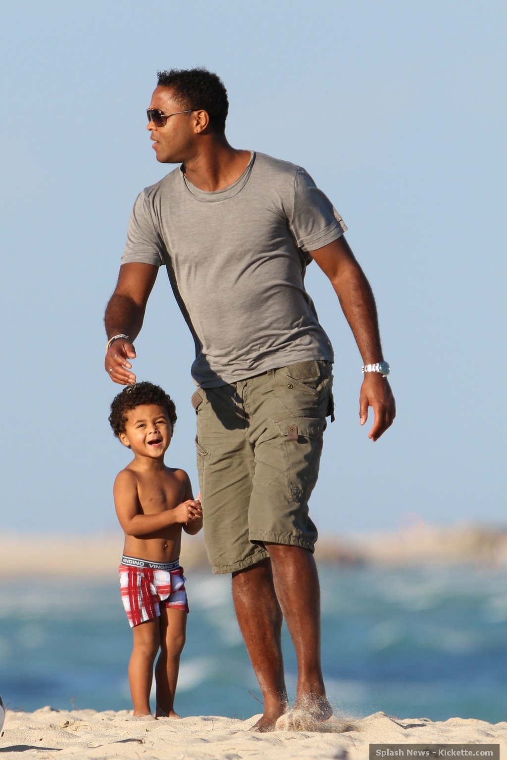 Patrick Kluivert With Son Shane In Miami