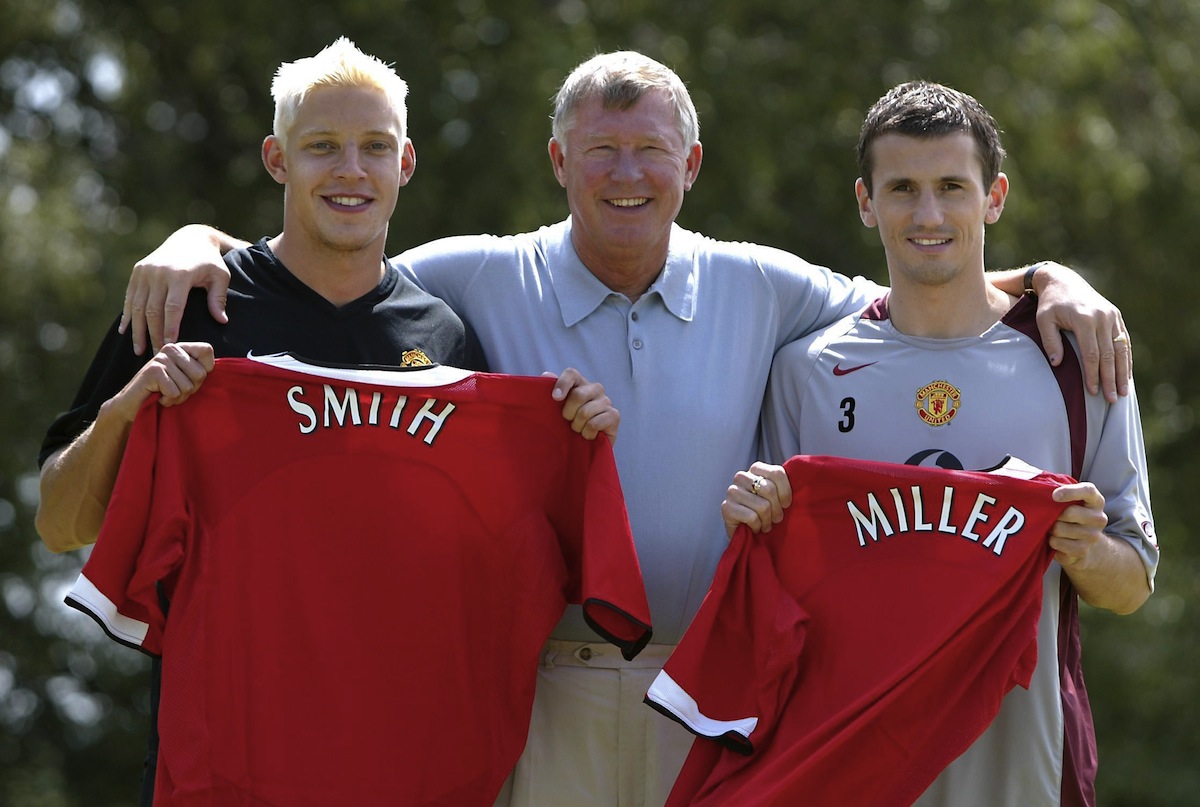 Sir Alex Ferguson & Alan Smith & Liam Miller - July 2004