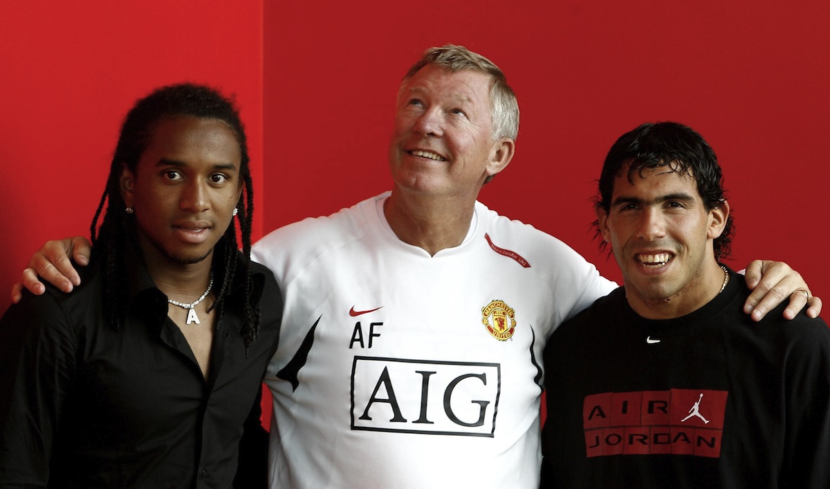 Sir Alex Ferguson & Carlos Tévez & Anderson  - August 2007
