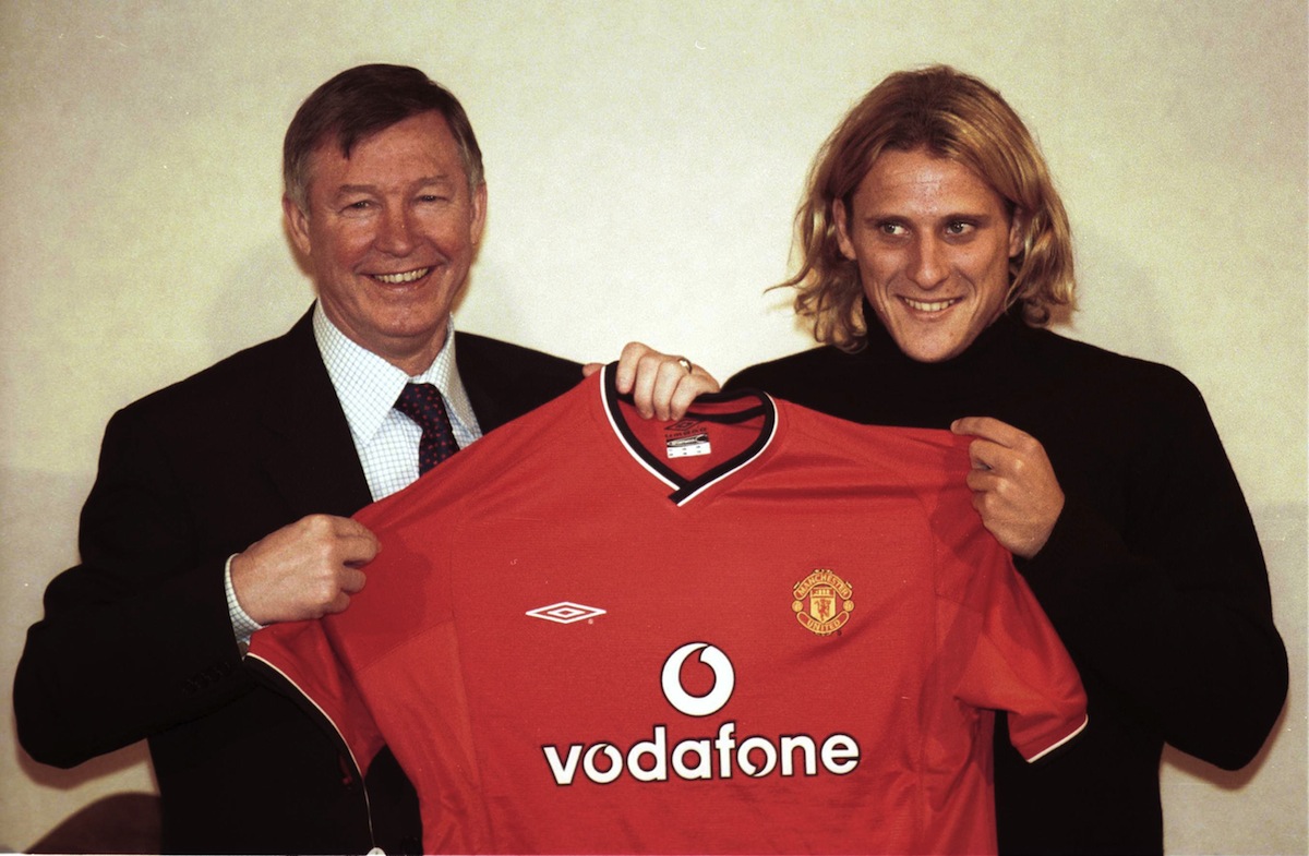 Sir Alex Ferguson & Diego Forlán - January 2002