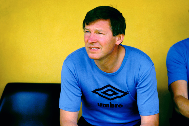 Sir Alex Ferguson June 1986 Manager of Scotland at Mexico '86