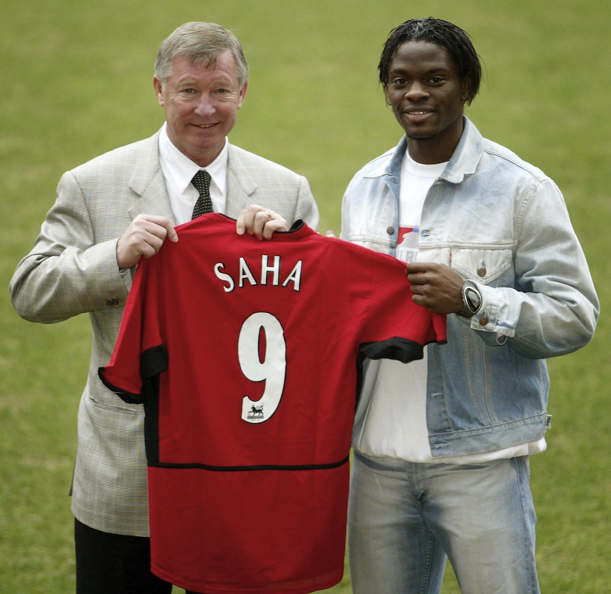 Sir Alex Ferguson & Louis Saha - January 2004