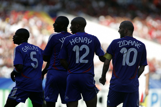 William Gallas, Patrick Viera, Thierry Henry und Zinedine Zidane World Cup 2006