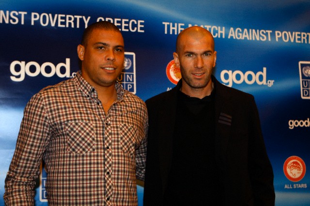 Zidane, Ronaldo and football stars to kick off 8th Match Against Poverty in Greece 2010