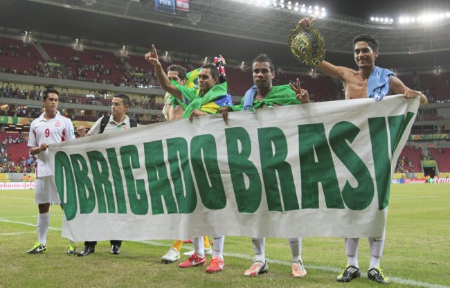 جام کنفدراسیون ها؛ تشکر تاهیتی از برزیلی ها بابت مهمان نوازی (عکس)
