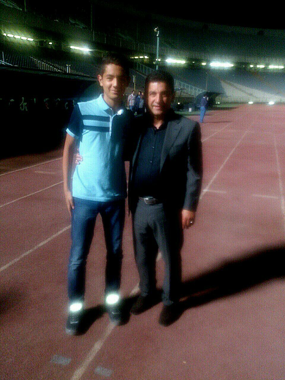 من و امیرخان بعد بازی استقلال با ملوان