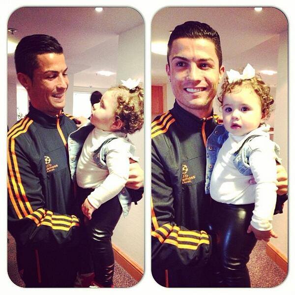 کریستیانو و دختر جیمز رودریگز