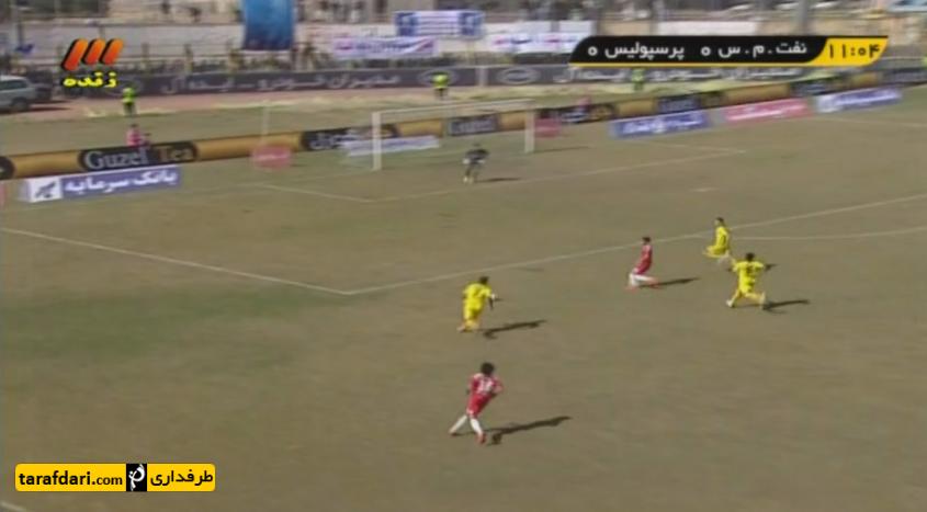 خلاصه بازی نفت مسجد سليمان 2-2 پرسپوليس