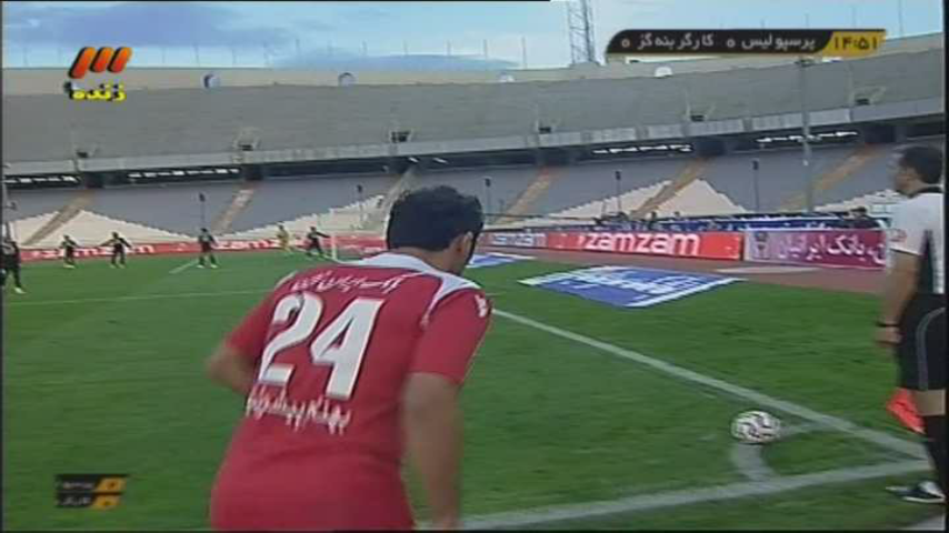 گل ها و خلاصه بازی پرسپوليس 3-0 كارگر بنه گز بوشهر