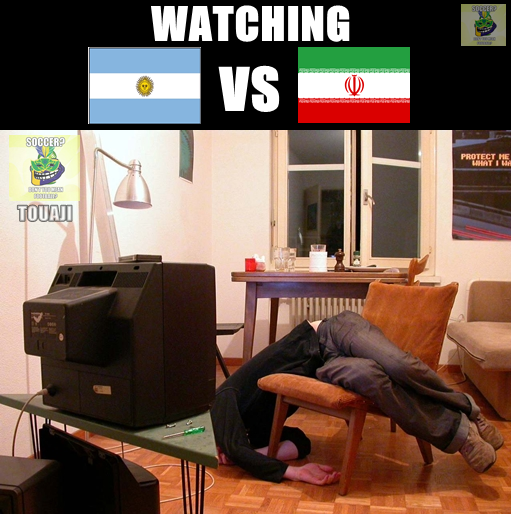 عواقب تماشا کردن بازی ایران-آرژانتین!!!