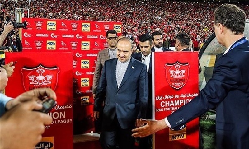 وزیر ورزش و جوانان - قهرمانی پرسپولیس - مراسم اهدای جام لیگ برتر