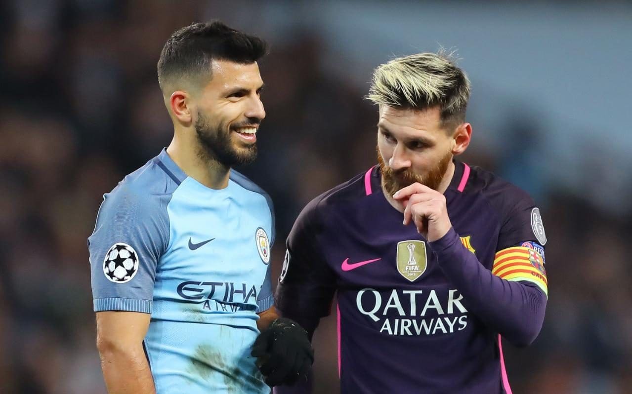 Manchester United - FC Barcelona - Sergio Aguero - Lionel Messi - بارسلونا - منچسترسیتی