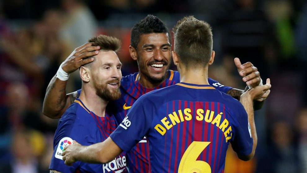 بارسلونا - لالیگا - FC Barcelona - Paulinho - Lionel Messi - Denis Suarez