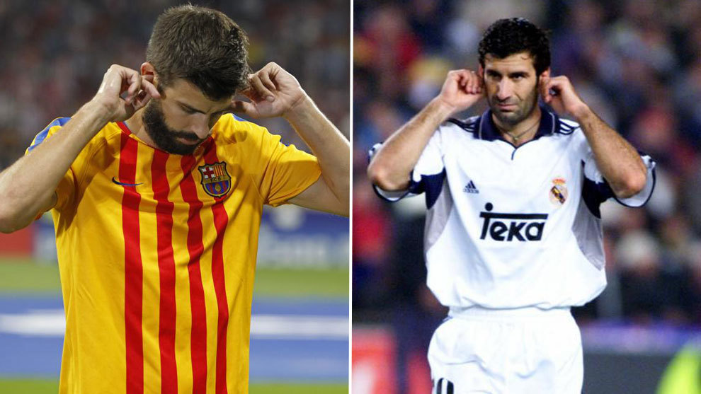 Luis Figo - Gerard Pique - Real Madrid - FC Barcelona - رئال مادرید - بارسلونا