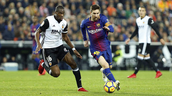 Valencia - La Liga - والنسیا - لالیگا - بارسلونا - FC Barcelona - Kondogbia - Lionel Messi