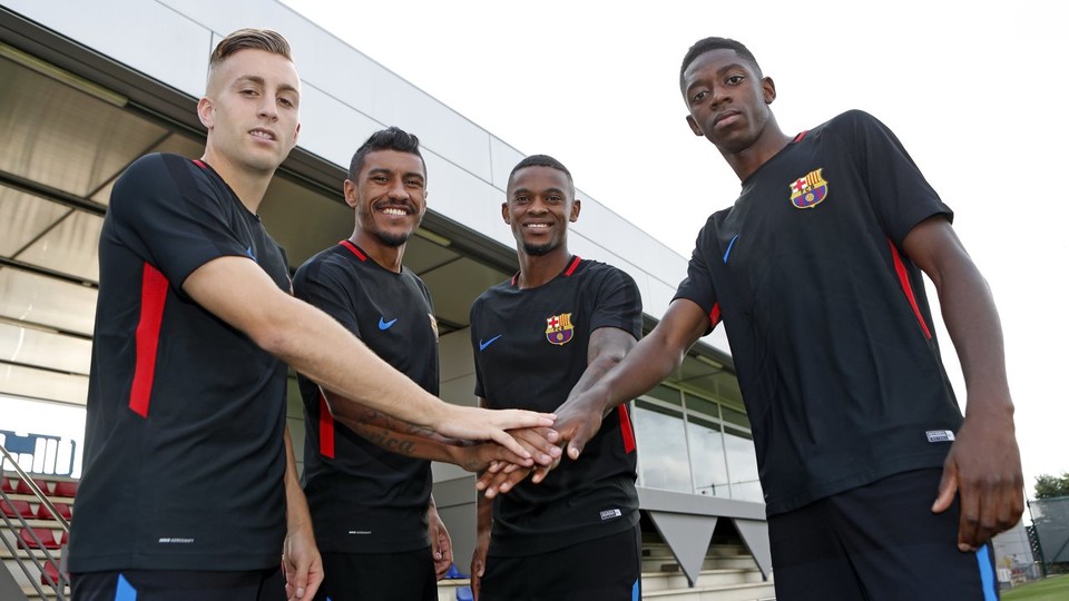 بارسلونا - لالیگا - Ousmane Dembélé  - FC Barcelona - Paulinho - Gerard Deulofeu - Nelson Semedo