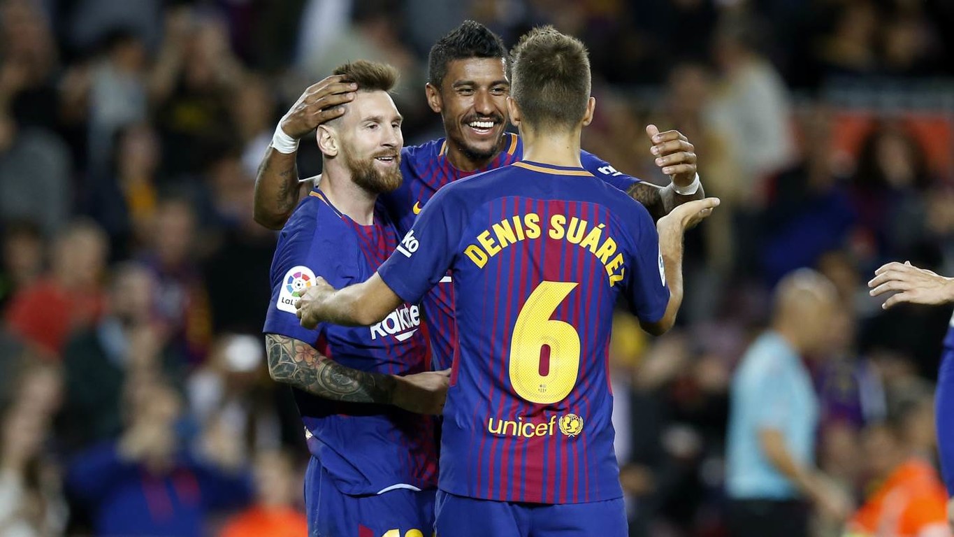 بارسلونا - لالیگا - FC Barcelona - Paulinho - Lionel Messi - Gerard Deulofeu