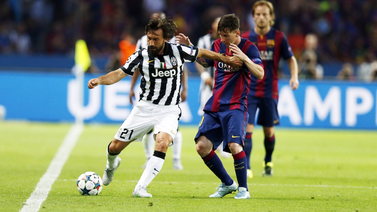 Andrea Pirlo - Lionel Messi -FC Barcelona - Juventus - یوونتوس - بارسلونا