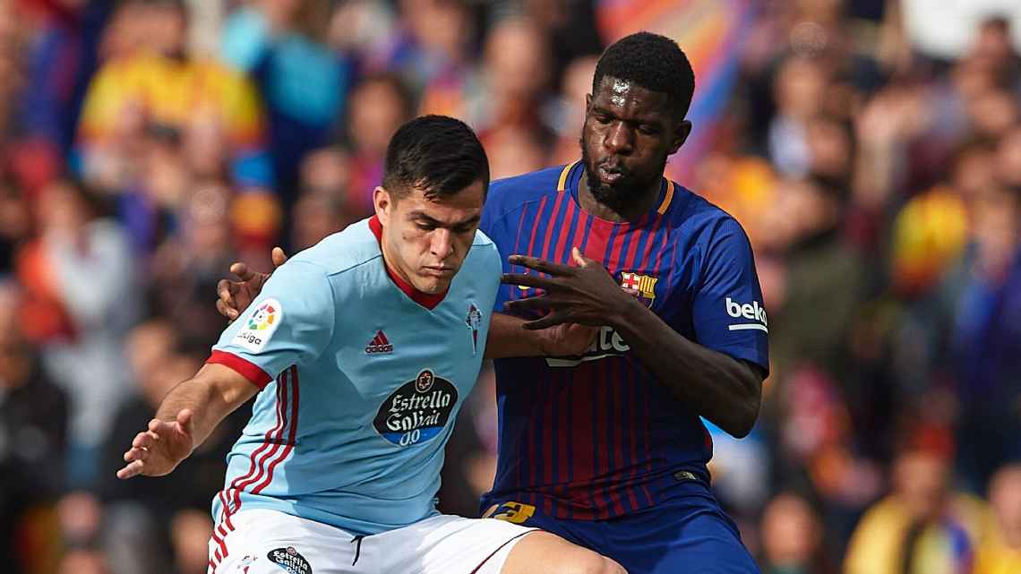 FC Barcelona - Celta De Vigo - La Liga - بارسلونا - سلتاویگو - لالیگا - Samuel Umtiti