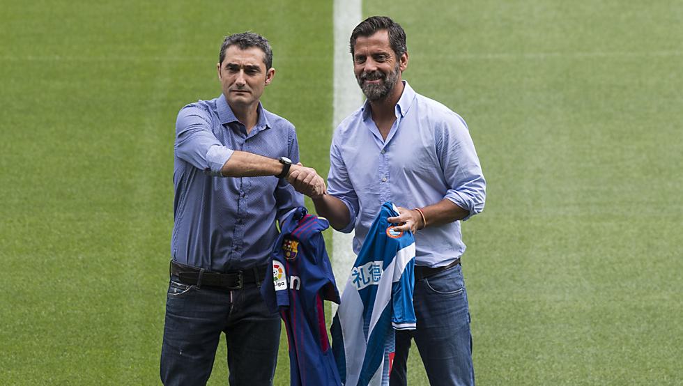 Ernesto Valverde - FC Barcelona - Espanyol - اسپانیول - بارسلونا - لالیگا - Quique Sánchez Flores