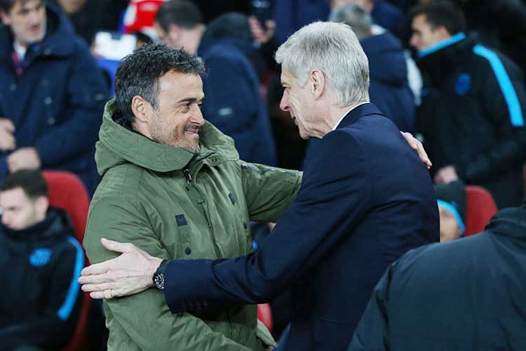 آرسنال- بارسلونا- لیگ قهرمانان اروپا- UCL- Arsene wenger- luis Enrique