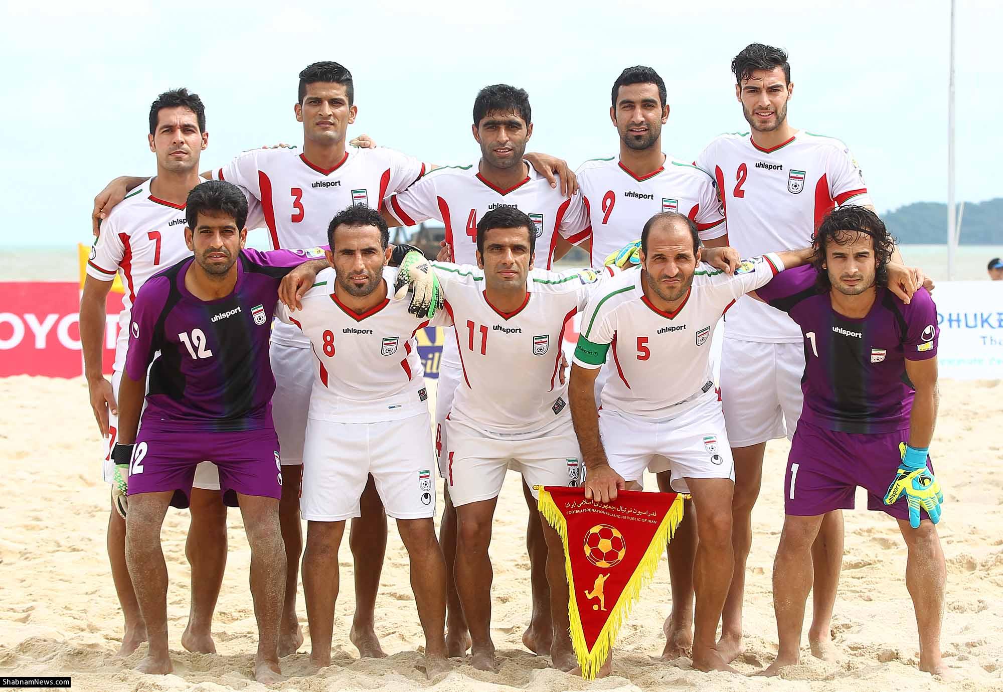 دیدار دوستانه فوتبال ساحلی ایران و تاهیتی