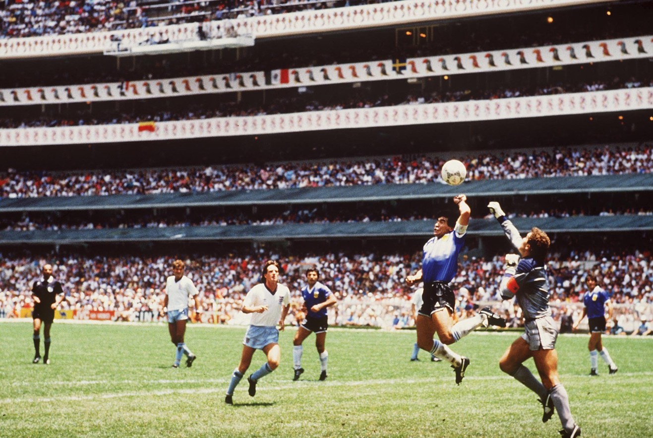 آرژانتین-جام جهانی 1986-انگلیس-دست خدا