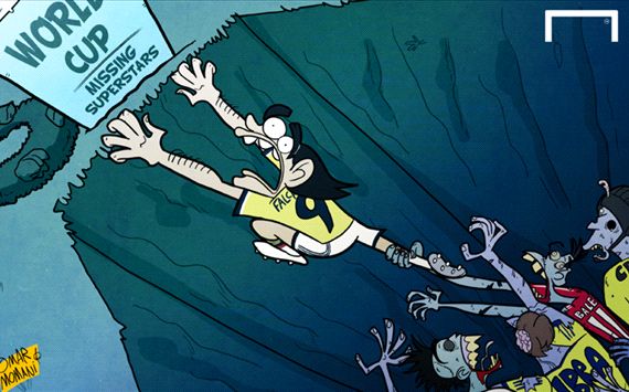کاریکاتور:فالکائو در آستانه از دست دادن جام جهانی