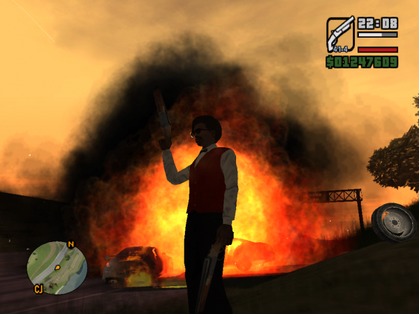 یک روز عادی در GTA san andreas