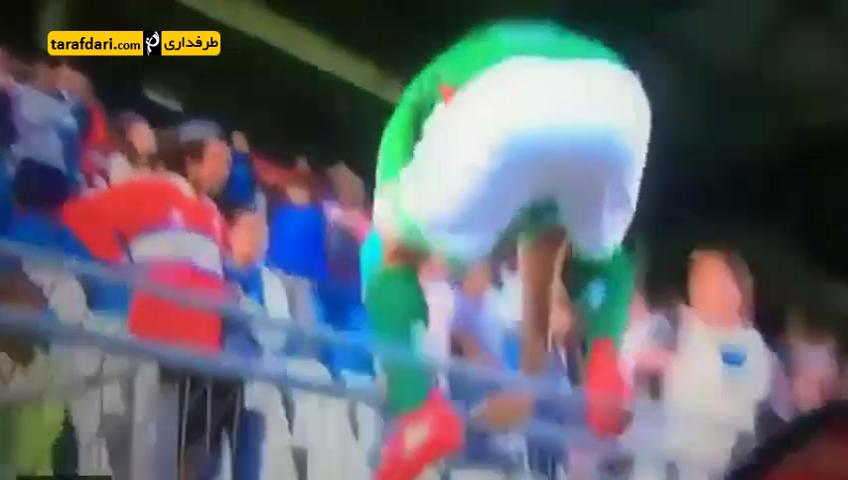 ویدیو؛ لگد زدن به یک هوادار توسط سباستین پل در لیگ شیلی