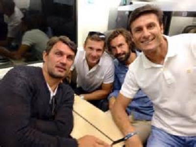 Maldini, Zanetti, Pirlo ، Sheva
