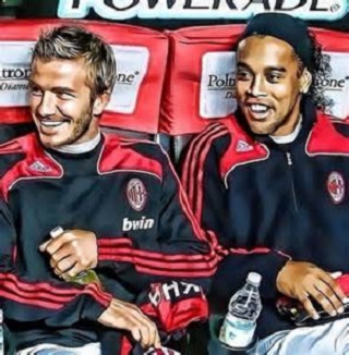 ronaldiniho & beckham ♥