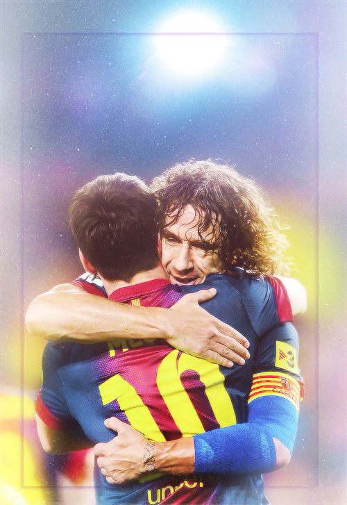 messi & puyol ♥