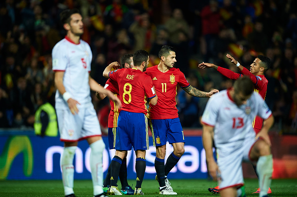 اسپانیا و مقدونیه - آلوارو موراتا - ویتولو - داوید سیلوا - مقدماتی جام جهانی 2018 روسیه