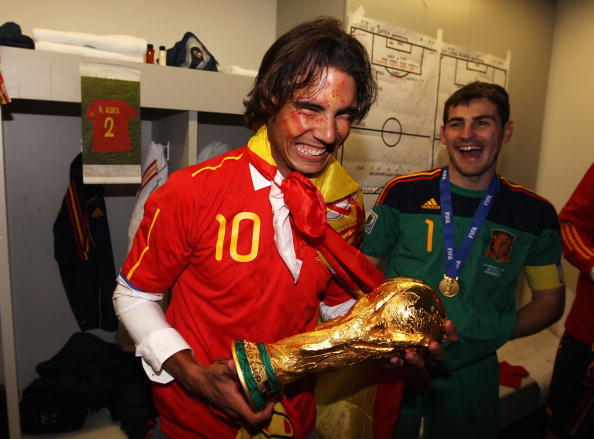 رافائل نادال: فوتبال را دوست دارم؛ بهترین خاطره ام قهرمانی اسپانیا در یورو 2008 است