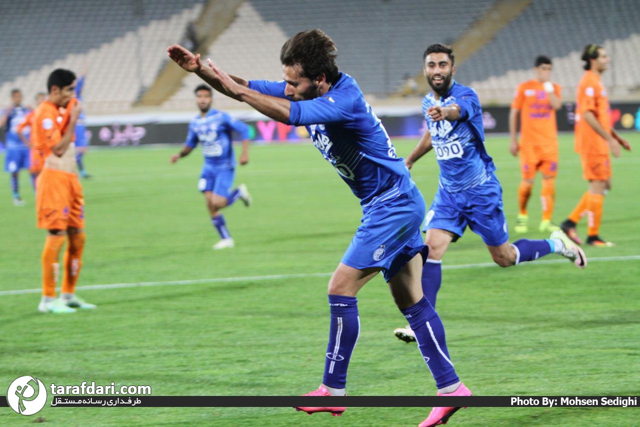 گزارش تصویری؛ استقلال 2 - 0 سایپا؛ از شادی گل جابر تا صحنه مشکوک به پنالتی