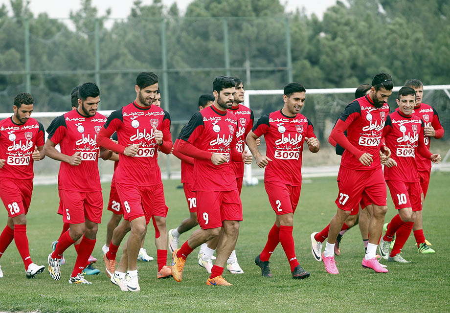 تمرین پرسپولیس - غیبت رامین رضاییان- علیرضا بیرانوند - پرسپولیس - پیکان