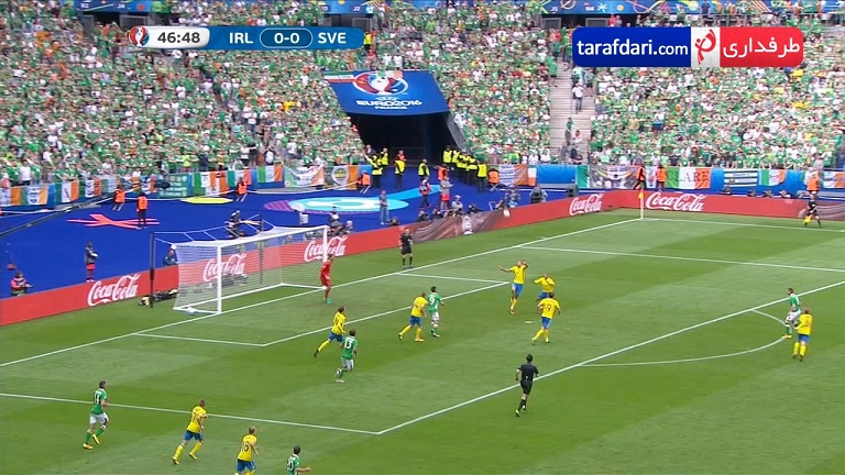 ویدیو؛ گل های HD بازی جمهوری ایرلند 1-0 سوئد (یورو 2016)