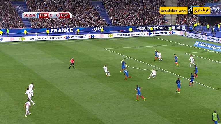 گل های HD بازی فرانسه 0-2 اسپانیا - داوید سیلوا