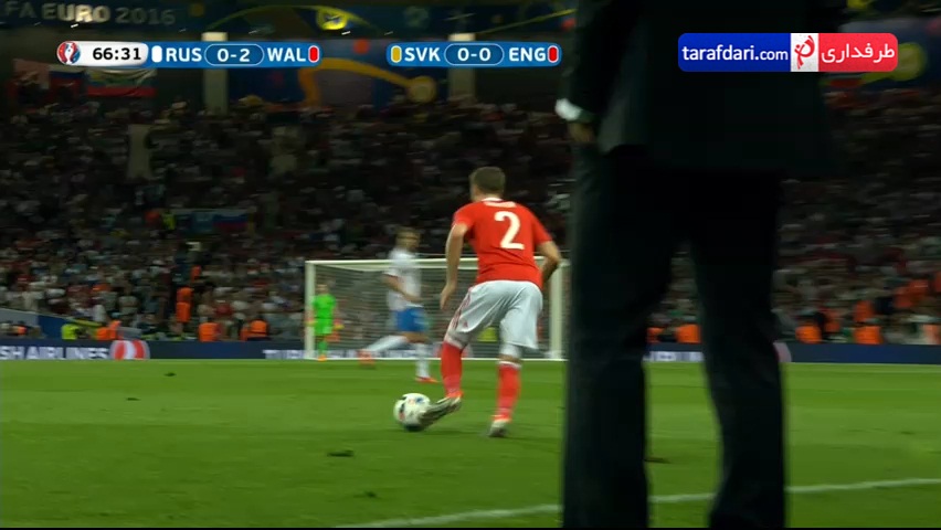 ویدیو؛ گل گرت بیل به روسیه (روسیه 0-3 ولز)